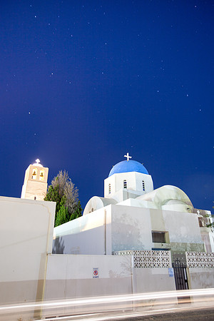 Stars over Santorini